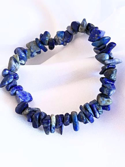 Pulsera de piedra lapislázuli: Sabiduría & Verdad