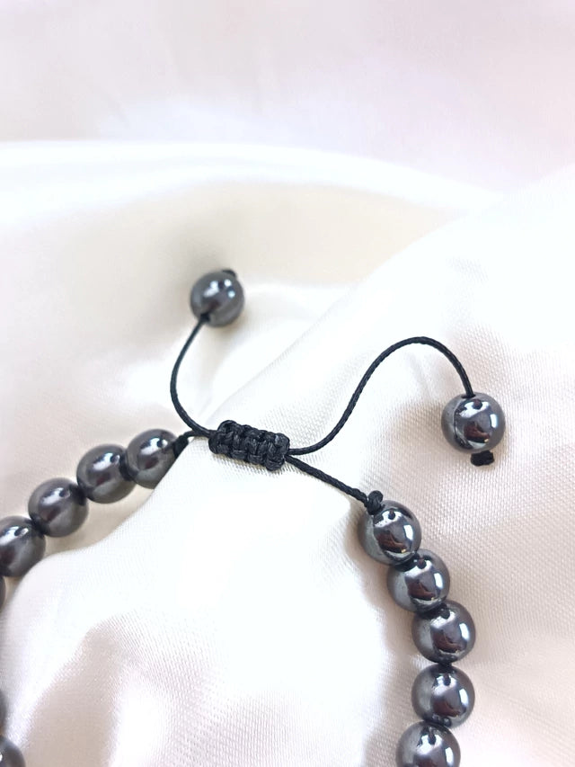 Pulsera de piedra Hematite - Ajustable