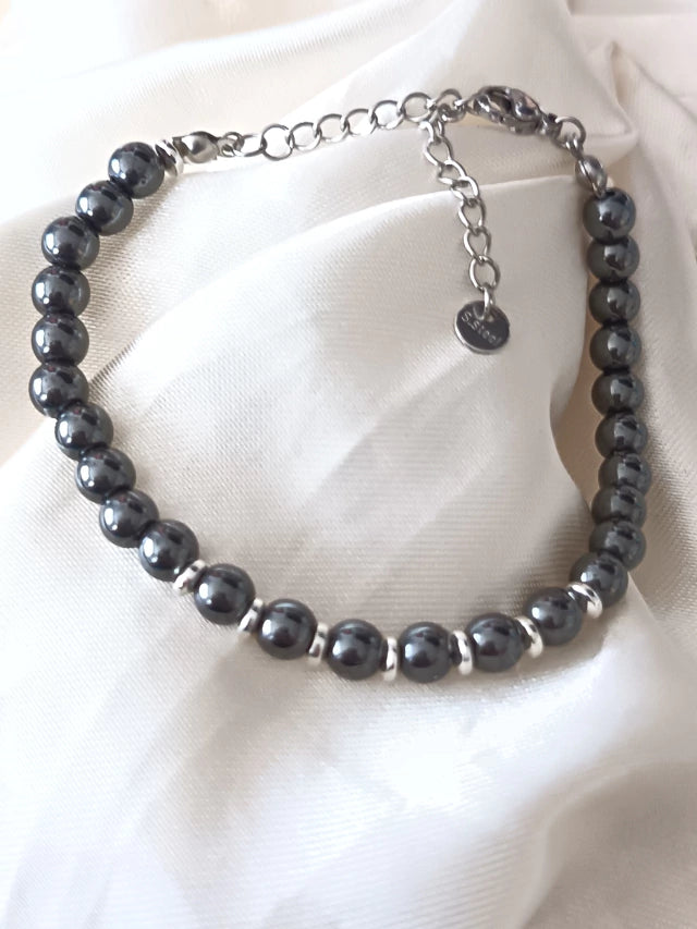 Pulsera de piedra Hematite