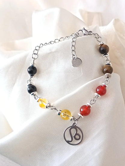 Pulsera con piedras acorde al signo de Leo - Delicated