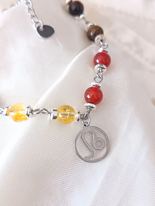 Pulsera con piedras acorde al signo de Leo - Delicated