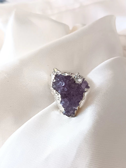 Anillo de piedra Amatista