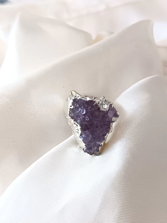 Anillo de piedra Amatista