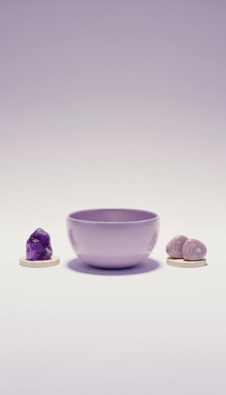 cuenco meditativo lavanda lunar