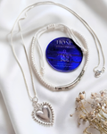 Set Corazón Detente de Plata