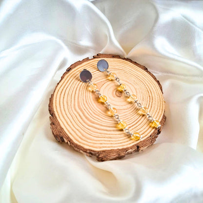 Aros con piedra Citrino