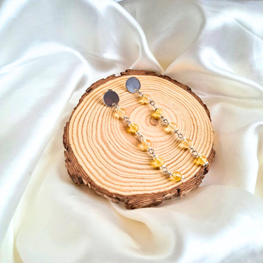Aros con piedra Citrino