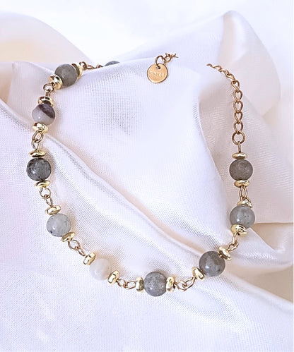 Pulsera de piedra Labradorita - Delicated