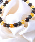 Pulsera Abundancia (Piedras Pirita, Citrino y Ojo de tigre)