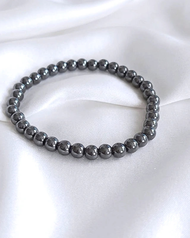 Pulsera de piedra Hematita • Equilibrio y fuerza