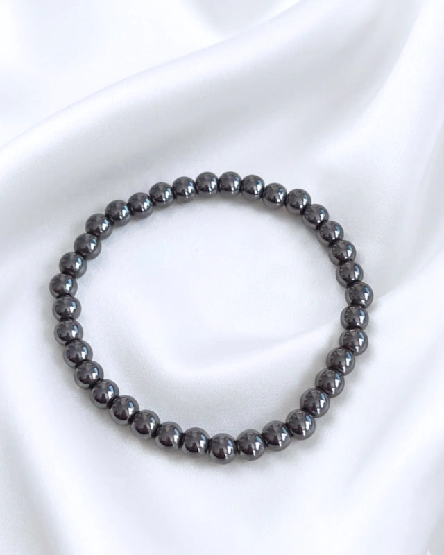 Pulsera de piedra Hematita • Equilibrio y fuerza