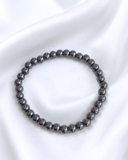 Pulsera de piedra Hematita • Equilibrio y fuerza