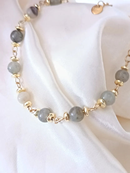 Pulsera de piedra Labradorita - Delicated
