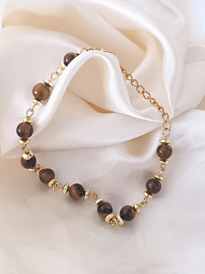 Pulsera de piedra ojo de tigre - Delicated