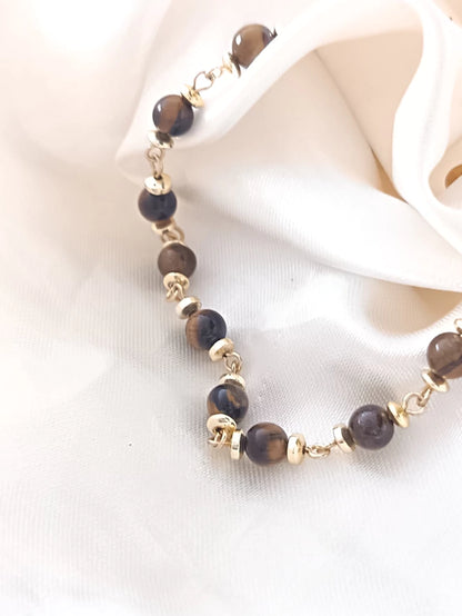 Pulsera de piedra ojo de tigre - Delicated