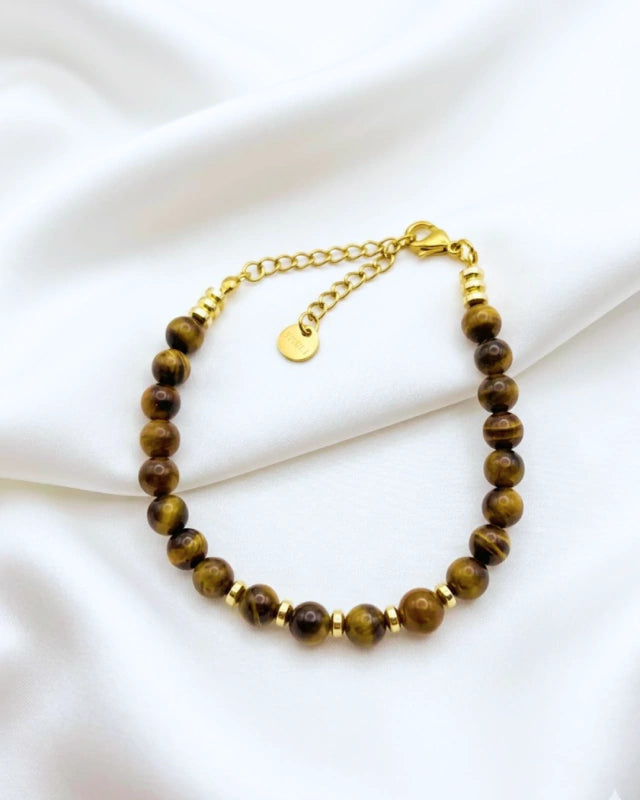 Pulsera de piedra Ojo de Tigre: Fuerza y Protección