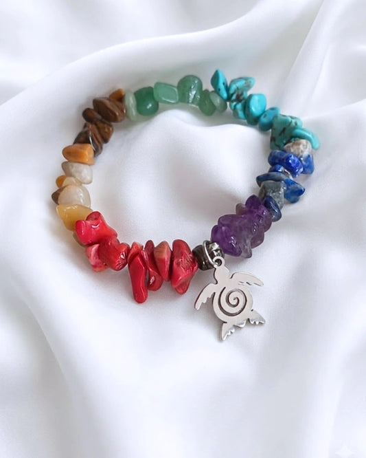 Pulsera 7 Chakras Rústica