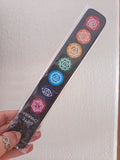 Porta incienso 7 chakras negro