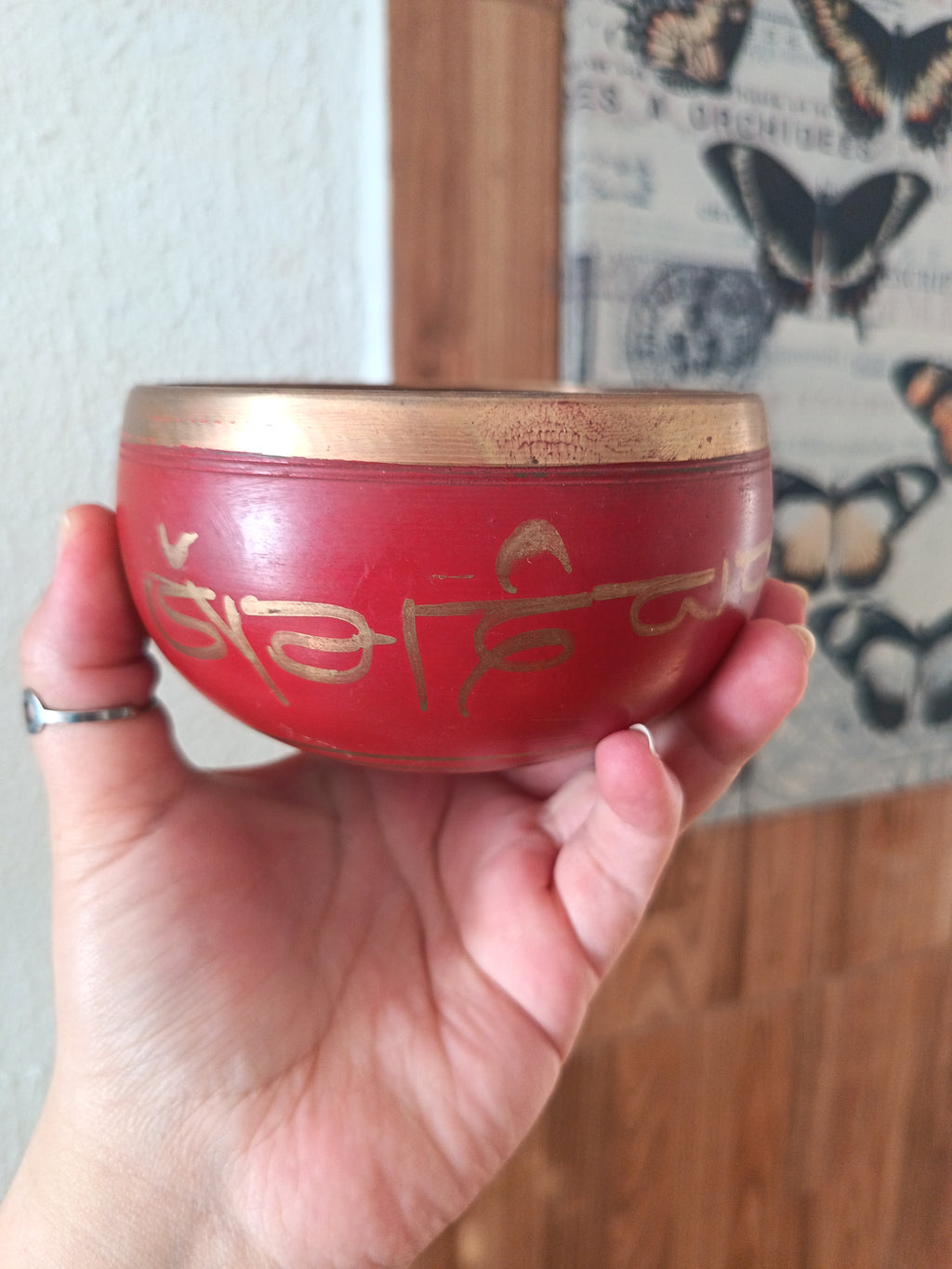 Cuenco tibetano - rojo
