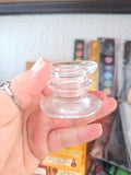 Portavela de vidrio
