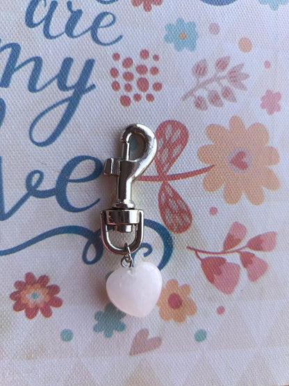 Joya colgante mascotas - Cuarzo rosa