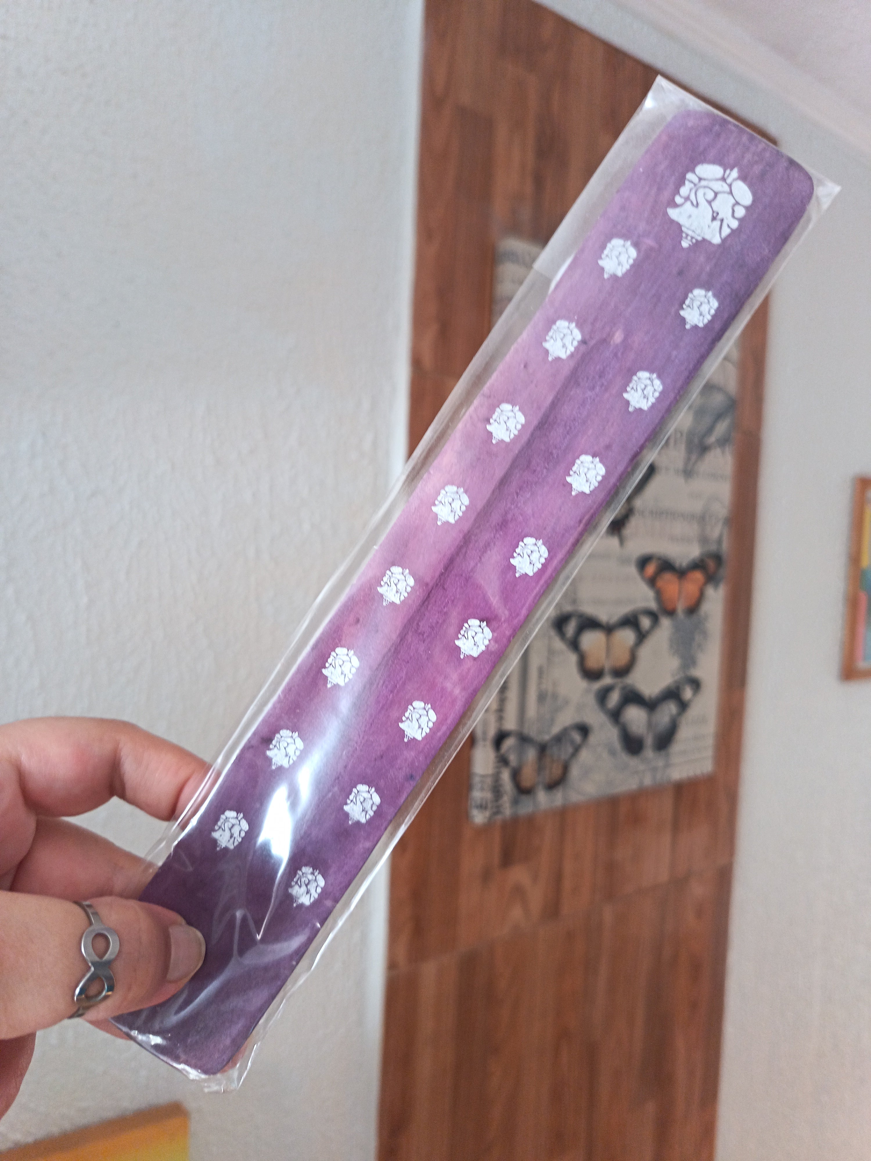 Porta incienso morado