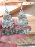 Aros con piedra jade